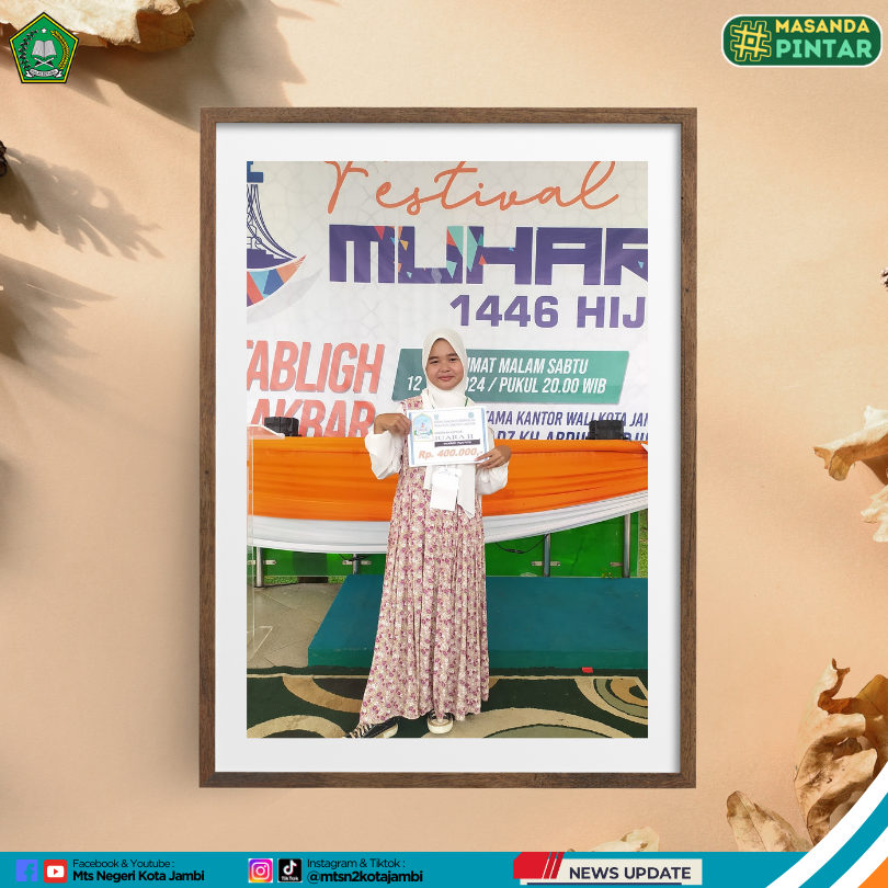 Prestasi Membanggakan Aila Vaneza di Lomba Kaligrafi Kota Jambi