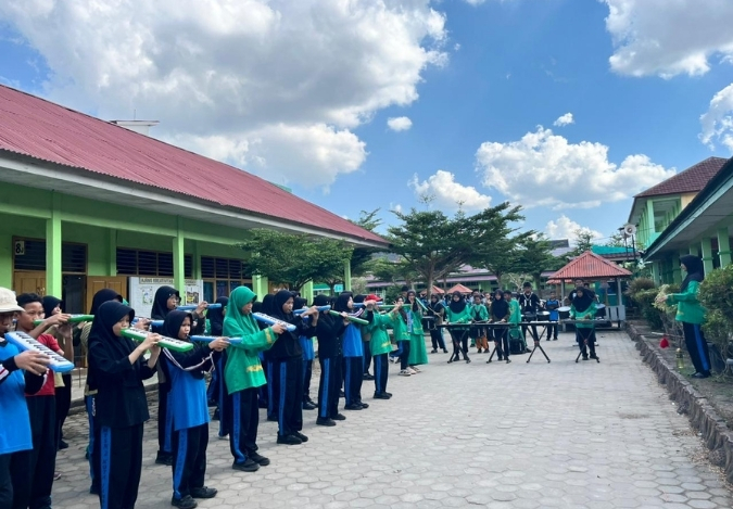 Latihan Intensif Ekskul Drumband MTsN 2 Kota Jambi: Semua demi Momen Spesial