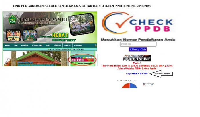 PENGUMUMAN HASIL SELEKSI BERKAS CALON PPDB  MTs NEGERIi 2 KOTA JAMBI