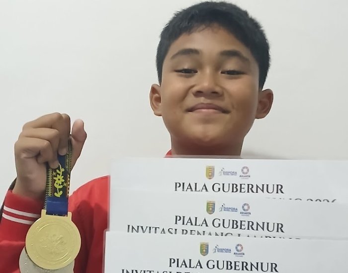 Semangat Juang Irelan Pradana Berbuah Medali di Piala Gubernur Lampung 2026