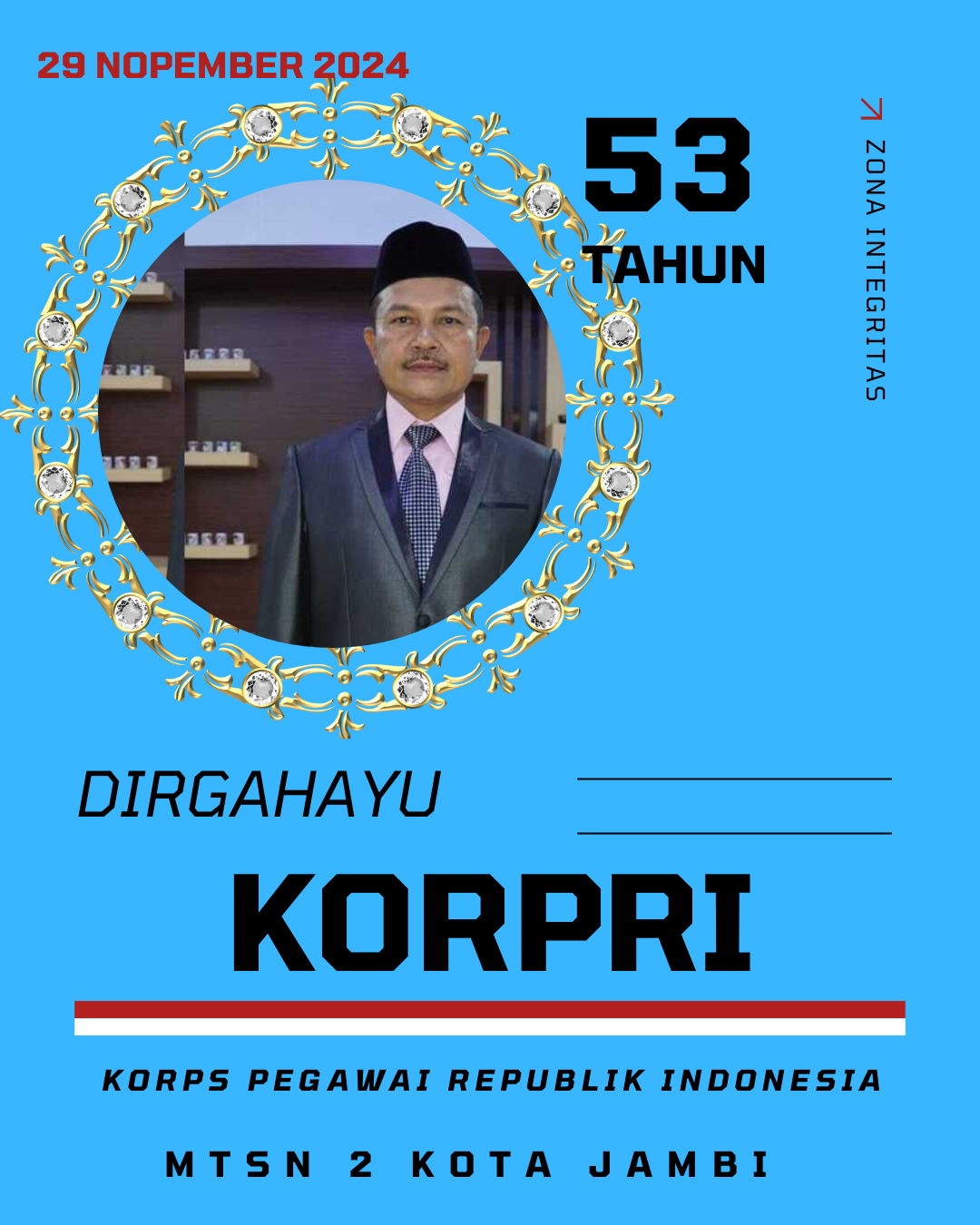 HUT Ke-53 KORPRI 2024 (Zona Integritas)