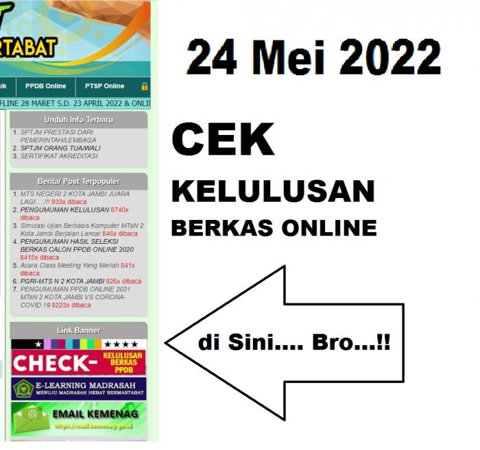 UJIAN PRAKTIK BACA AL-QURâ€™AN 25 MEI 2022 â€“ CALON PPDB TAHUN 2022/2023