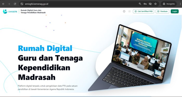 Pembaruan Fitur dan Perbaikan Data PTK di Aplikasi EMIS GTK
