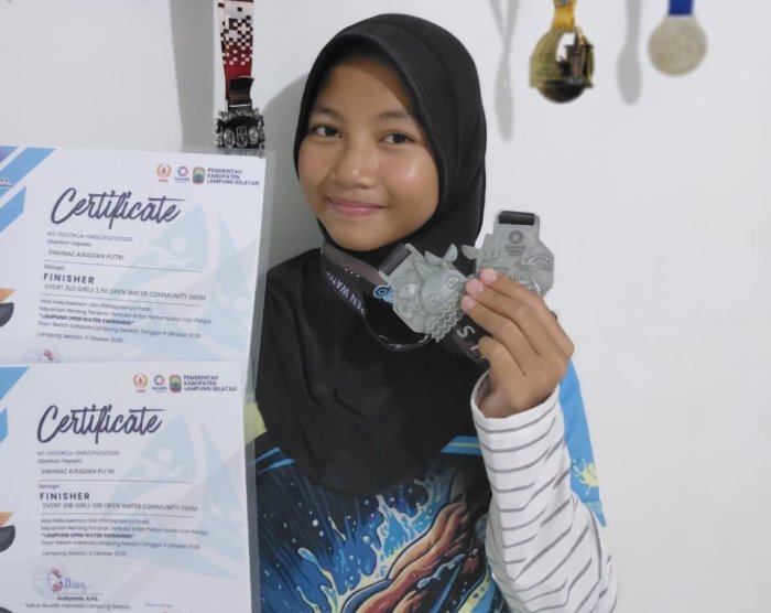 Syahnaz Airadian Putri Tantang Perairan Terbuka, Ukir Hasil di Orca Challenge 2026