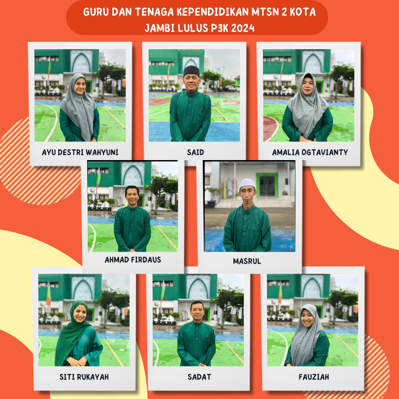 3 Guru dan 5 Tenaga Kependidikan MTsN 2 Kota Jambi Lulus PPPK Periode 1 Tahun 2024