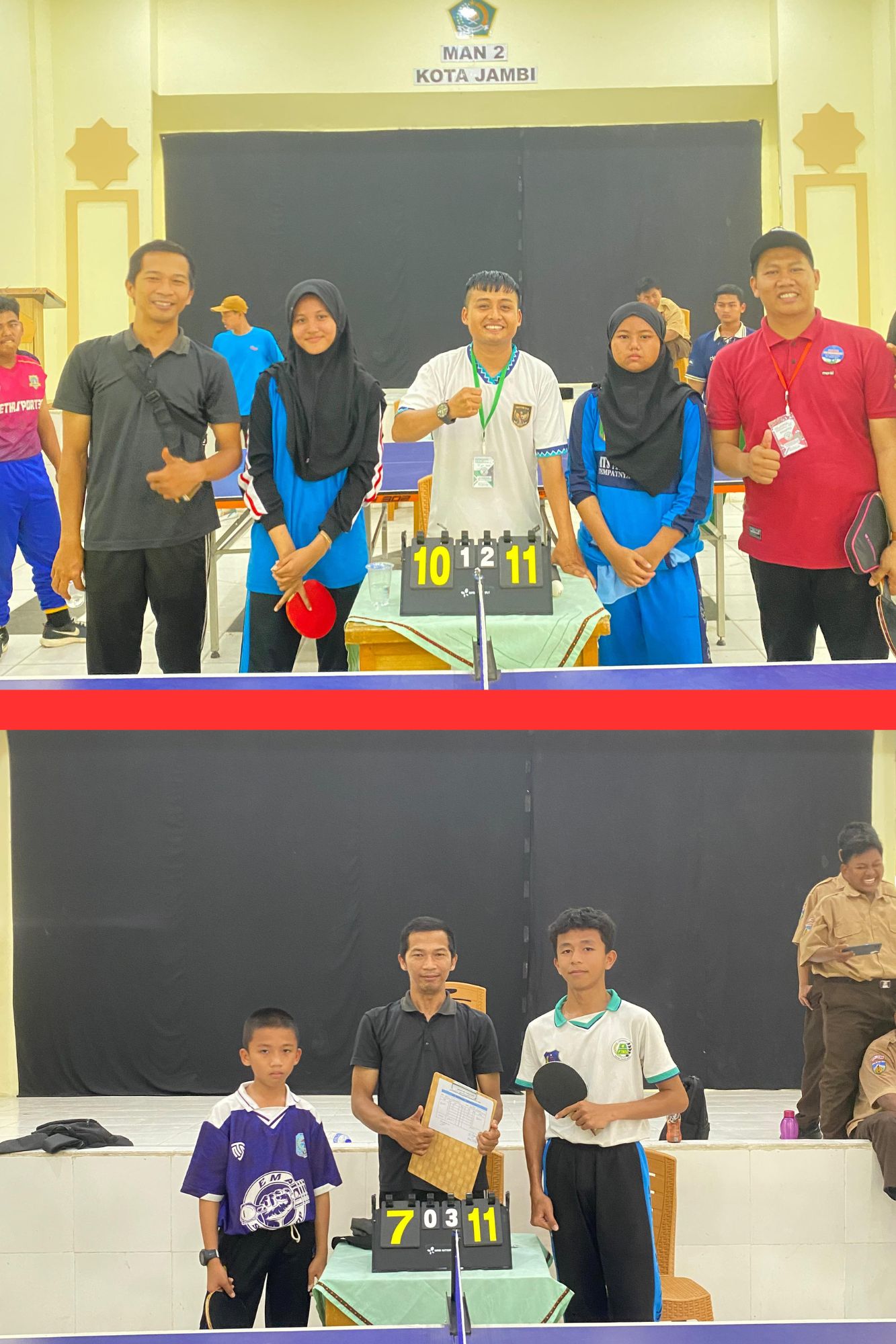 Aksioma 2024 MTsN 2 Kota Jambi Juara 1 Putri dan Juara 3 Putra Cabang Tenis Meja (Zona Integritas mtsn2kotajambi-PINTAR)