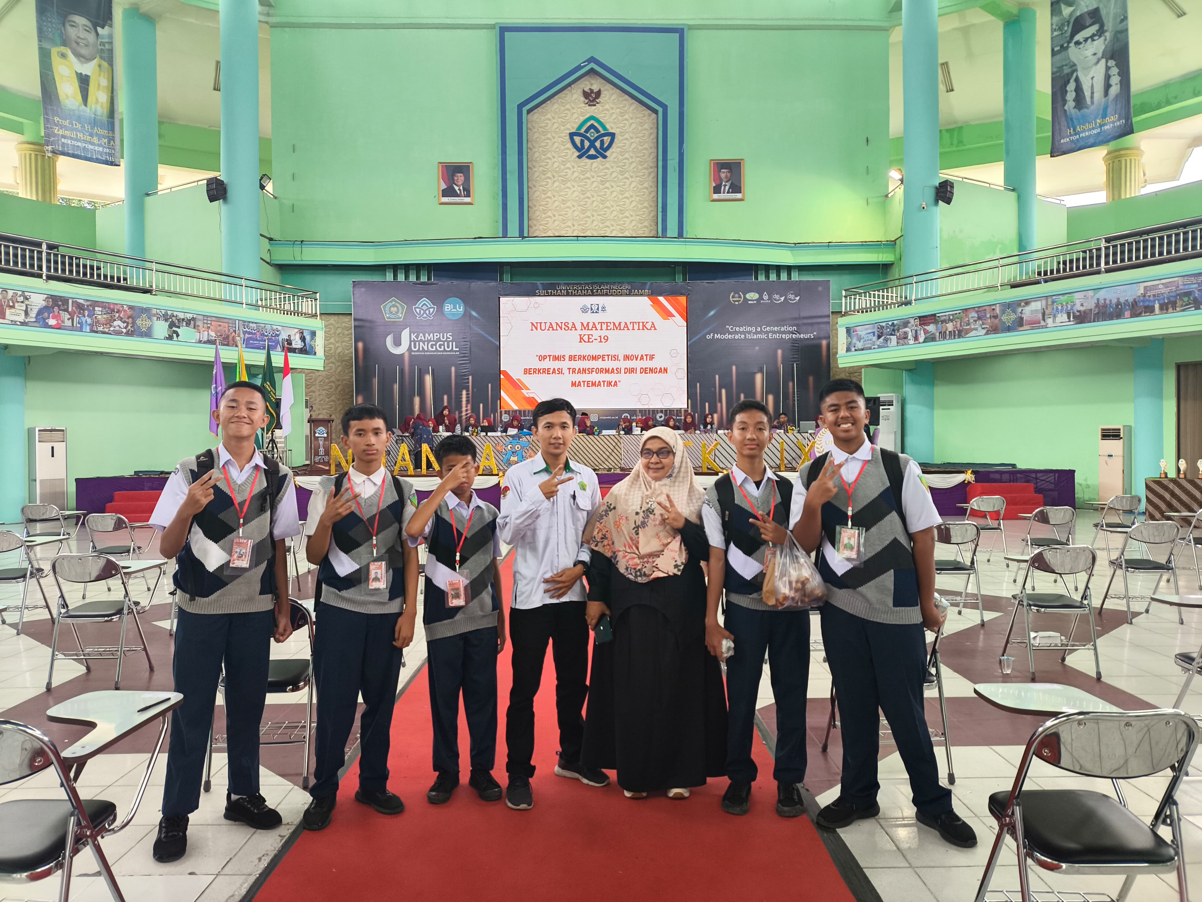 Tim Olimpiade Matematika MTsN 2 Kota Jambi Ikuti Gembyar Matematika XVII di UIN STS Jambi