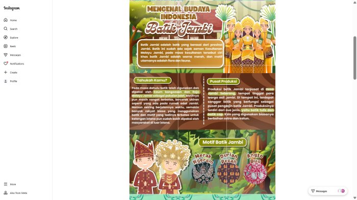 Batik Jambi Hadir di Mading Digital Kelas 8E