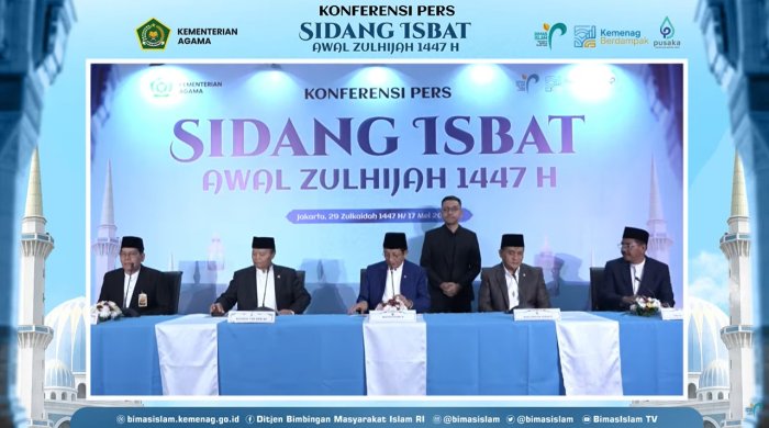 Awal Zulhijah 1447 H Ditetapkan: Simak Tanggal Resmi Iduladha 2026 Awal Zulhijah 1447 H Ditetapkan: Simak Tanggal Resmi Iduladha 2026