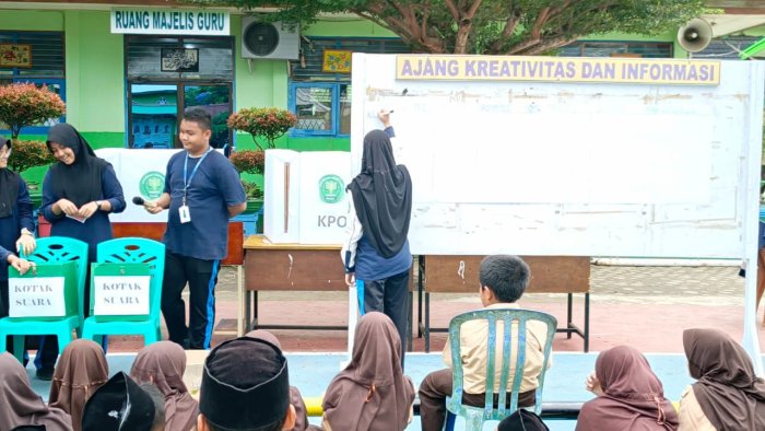 Paslon 1 Unggul, OSIM MTsN 2 Kota Jambi Miliki Pemimpin Baru