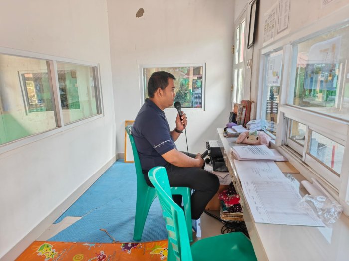 Koordinasi Panitia Jaga Ketertiban Ujian di MTsN 2 Kota Jambi