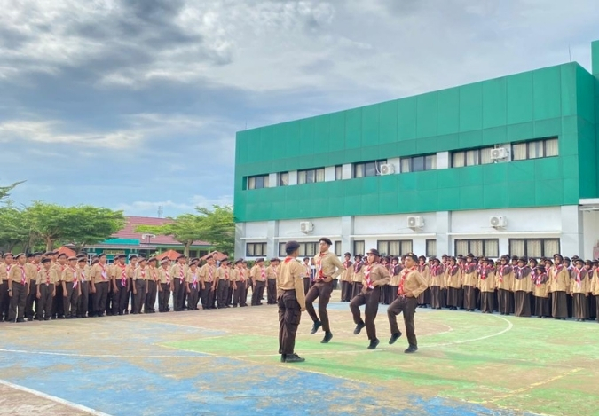Apel PTP Resmi Mengawali Rangkaian Kegiatan Pramuka di MTsN 2 Kota Jambi