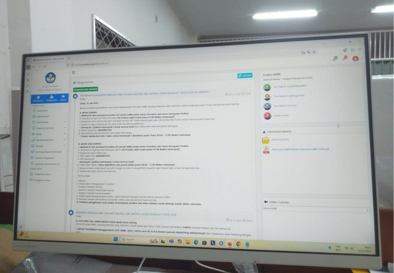 MTsN 2 Kota Jambi Bersiap Simulasi ANBK 2025