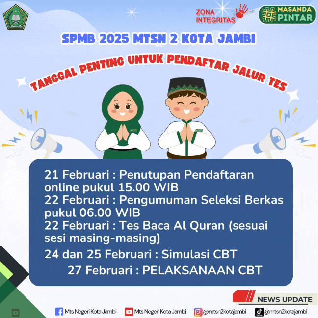 Infografis: Tanggal Penting Jalur Tes SPMB 2025 Infografis: Tanggal Penting Jalur Tes SPMB 2025