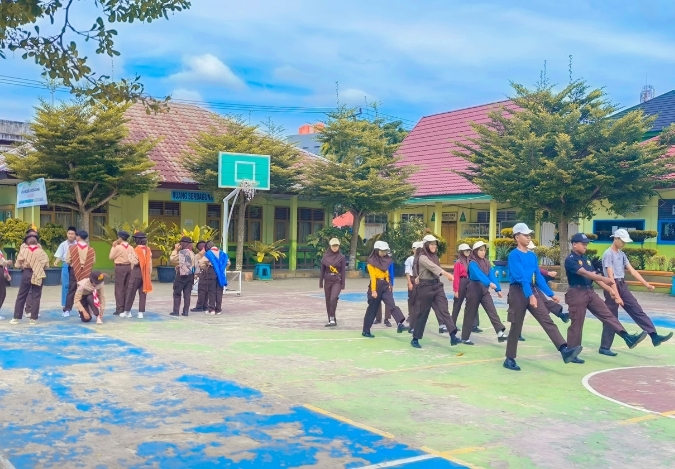 Menjelang Demos, Ekskul MTsN 2 Kota Jambi Panas di Latihan Terakhir