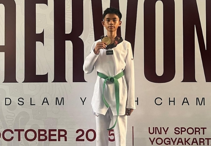 Raih Emas di Ajang Taekwondo Internasional, Bukti Ketangguhan M. Dzaky Al Kindy