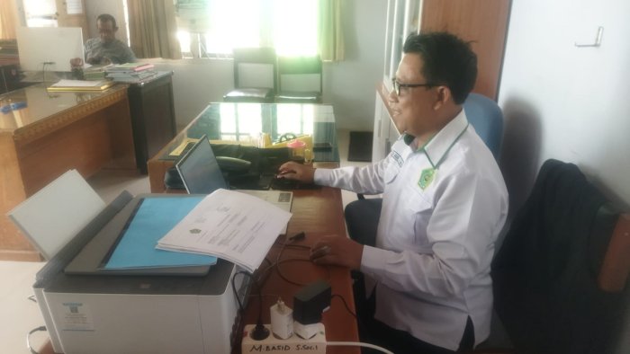 Semangat Berintegritas, MTsN 2 Kota Jambi Ikut Acara Submit Serentak PMPZI