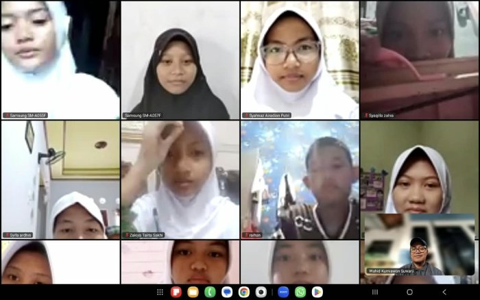 Tatap Layar Cari Ilmu: Matematika MTsN 2 Kota Jambi Tembus Kabut Asap