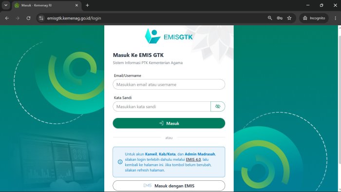 Alur Tepat Tarik Rombel dari EMIS 4.0 ke EMIS GTK