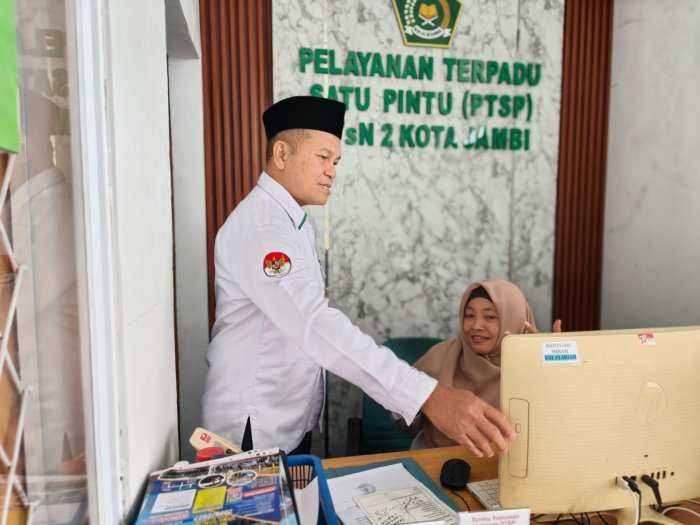 Komitmen Layanan Modern, Kepala Madrasah Tinjau Ruang PTSP
