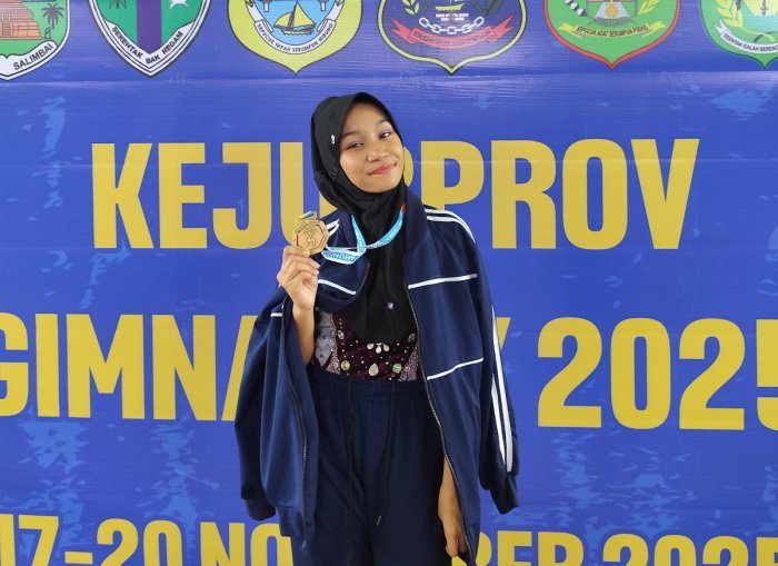 Apresiasi untuk Cinta Alisha Rezki, Juara 3 Ritmik Gimnastik Tingkat Provinsi Jambi