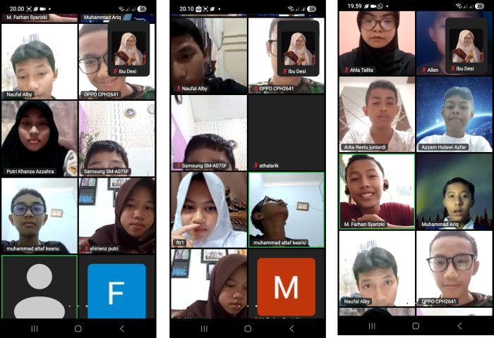 Tetap Semangat Saat PJJ, Siswa MTsN 2 Kota Jambi Berburu Tiket LCC