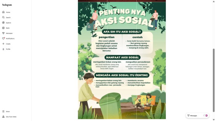Aksi Sosial untuk Kebaikan Bersama: Ajakan Kelas 9I di Mading Digital