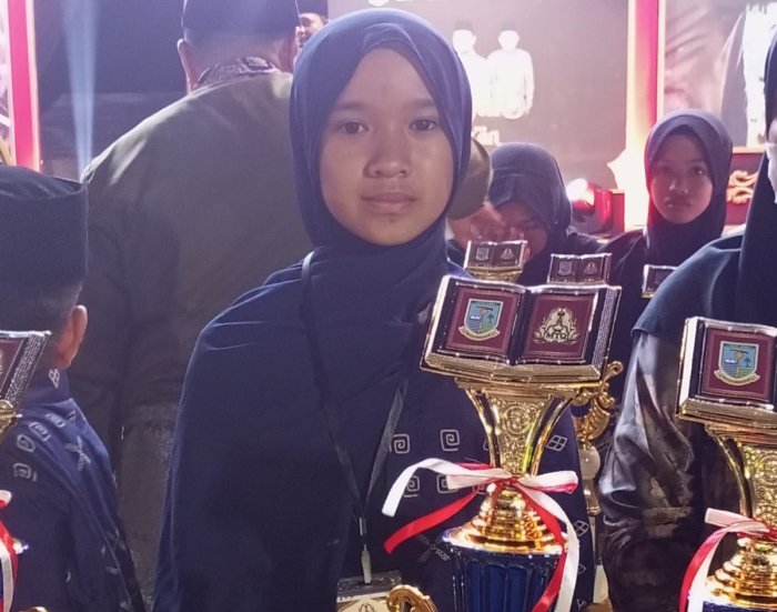Adibah Nur Fatimah Juarai Tilawah Anak Putri MTQ Danau Teluk