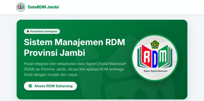 Kanwil Kemenag Jambi Fasilitasi RDM Online untuk Madrasah di Provinsi Jambi