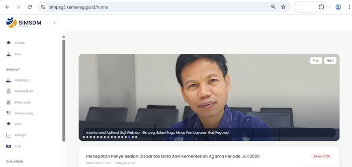 Interkoneksi Gaji Oktober Dibuka, GTK MTsN 2 Kota Jambi Wajib Tuntaskan SIMPEG