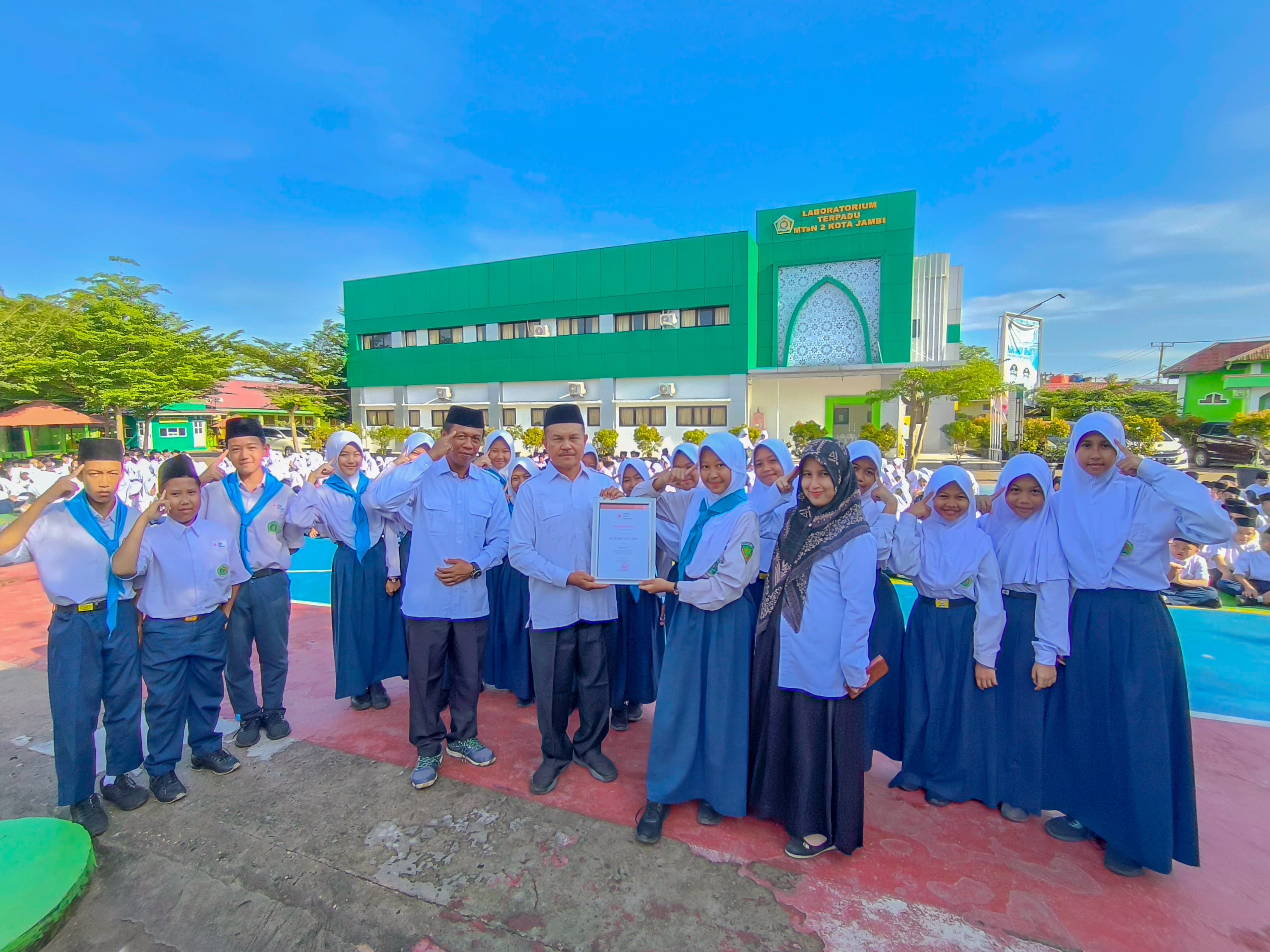 Kontingen terbaik 3 pada Jumbara (Zona Integritas-MTsN2kotajambiPINTAR)