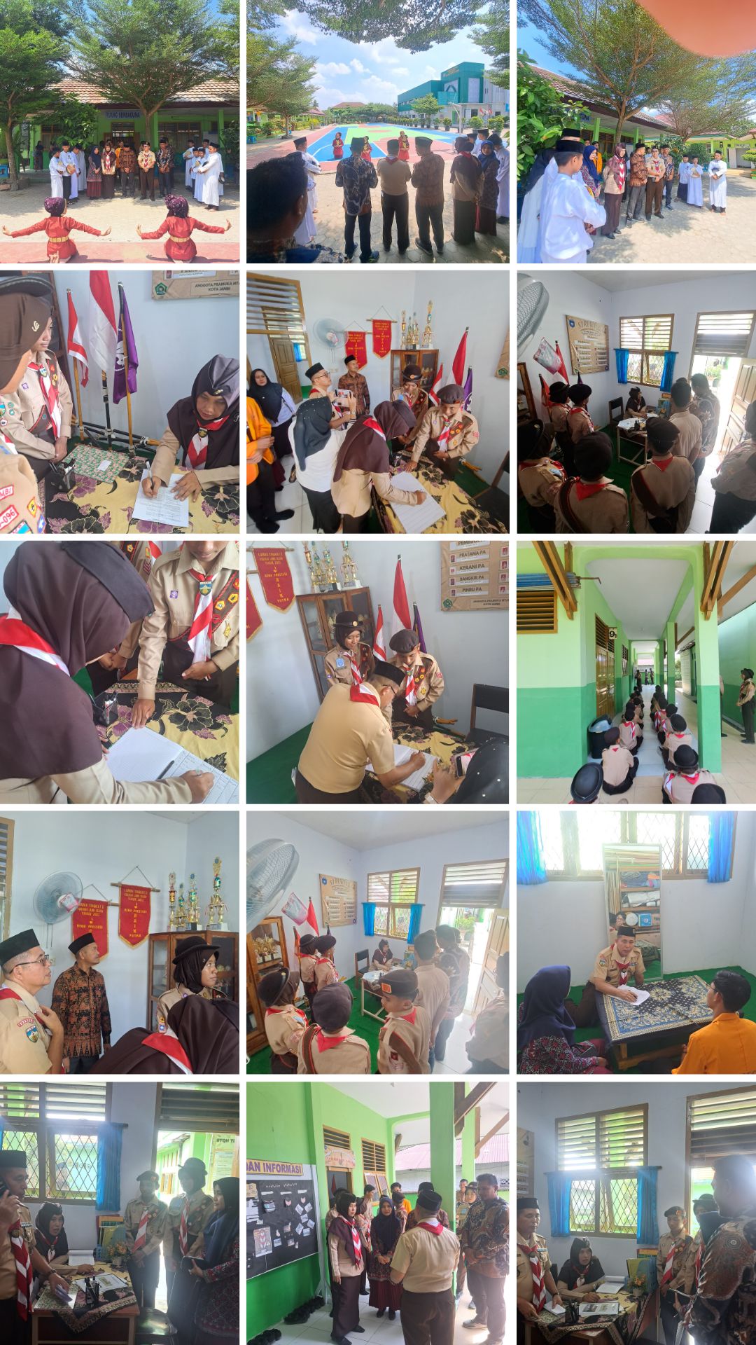 MTsN 2 Kota Jambi Menyambut Hangat Tim Juri Lomba Gudep Berprestasi 2024