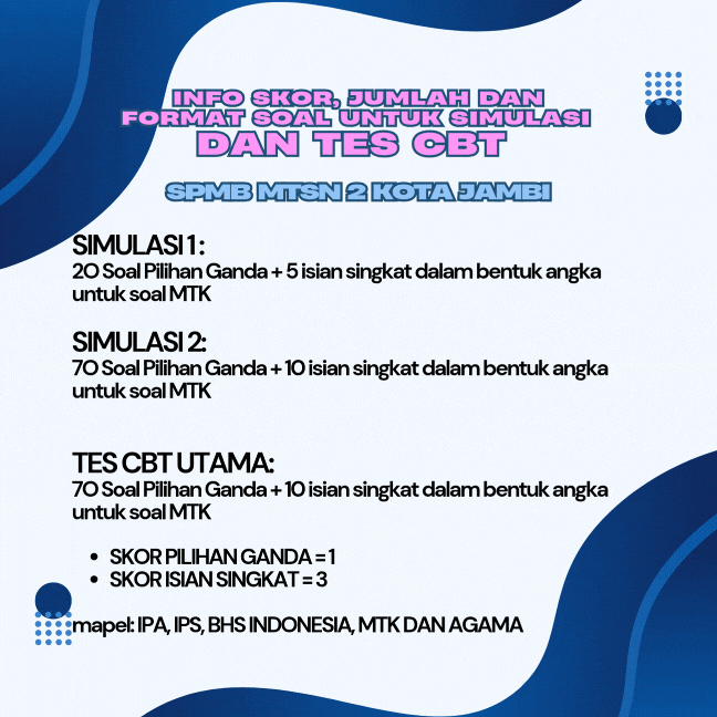 Info SPMB: Bentuk Soal dan Skor Saat CBT