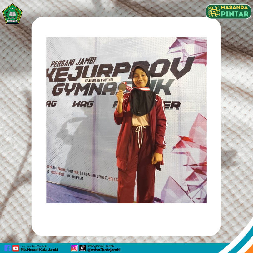 Anggun di Arena, Cinta Alisha Rezki Harumkan Nama MTsN 2 Kota Jambi