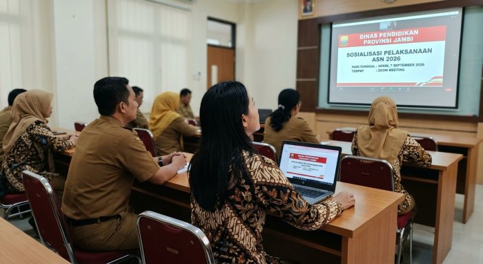 Disdik Provinsi Jambi Agendakan Sosialisasi Teknis ASN 2026