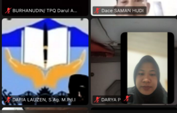 Ibu Putri Rahmadayani, Guru Al-Qurâ€™an Hadits MTsN 2 Kota Jambi, Ikuti Webinar â€œTenteram Bersama Al-Qurâ€™anâ€ Secara Daring