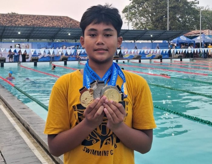 Irelan Pradana, Borong 5 Medali di Ajang Renang Nasional