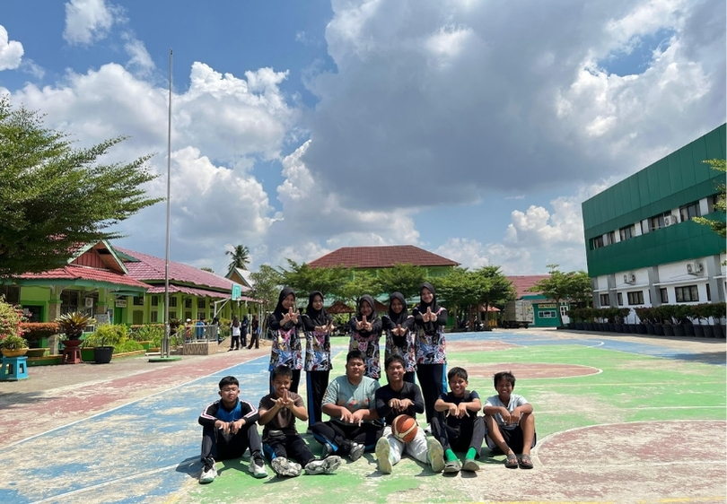 Ekskul Basket Siap Gaet Anggota Baru di Demos MATSAMA 2025