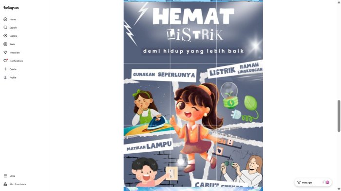 Hemat Listrik: Inspirasi Mading Digital Kelas 7H