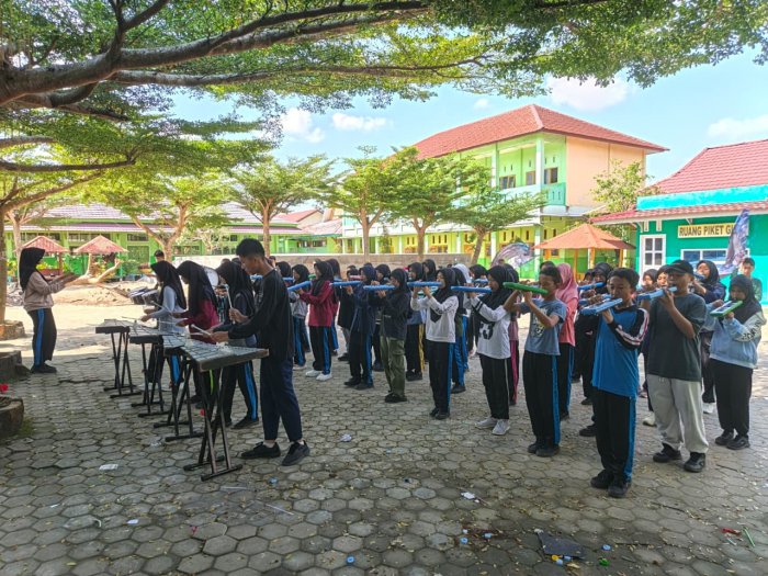Drum Band MTsN 2 Kota Jambi Gelar Latihan Perdana Semester Genap
