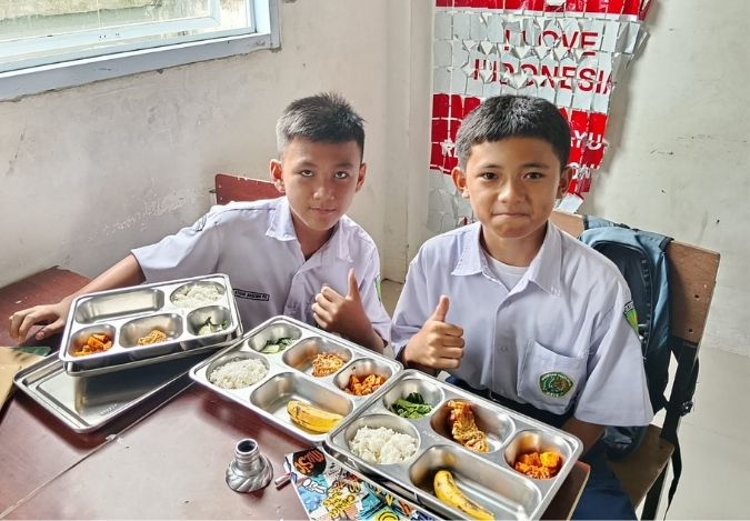 Cerita Gembira MBG di Kelas 7F, 7H, 7J, dan 8F