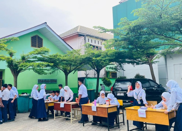 Siap Tanding! Meja Pendaftaran Classmeeting Jadi Titik Keramaian