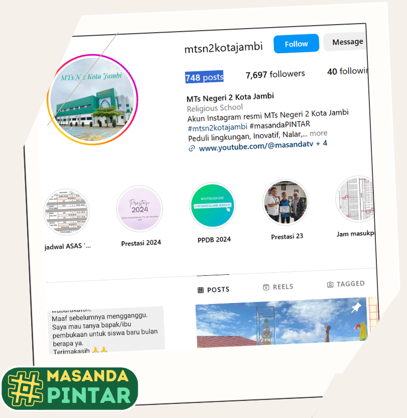 MTsN 2 Jambi: Meningkatkan Followers, Meningkatkan Prestasi! MTsN 2 Jambi: Meningkatkan Followers, Meningkatkan Prestasi!