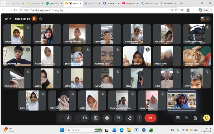 PJJ IPA Kelas 8I MTsN 2 Kota Jambi Selami Konsep Spesialisasi Sel