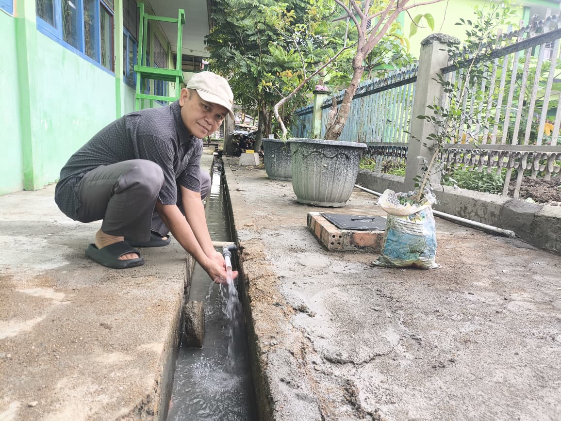 MTsN 2 Kota Jambi Bangun Sumur Bor Sedalam 80 Meter
