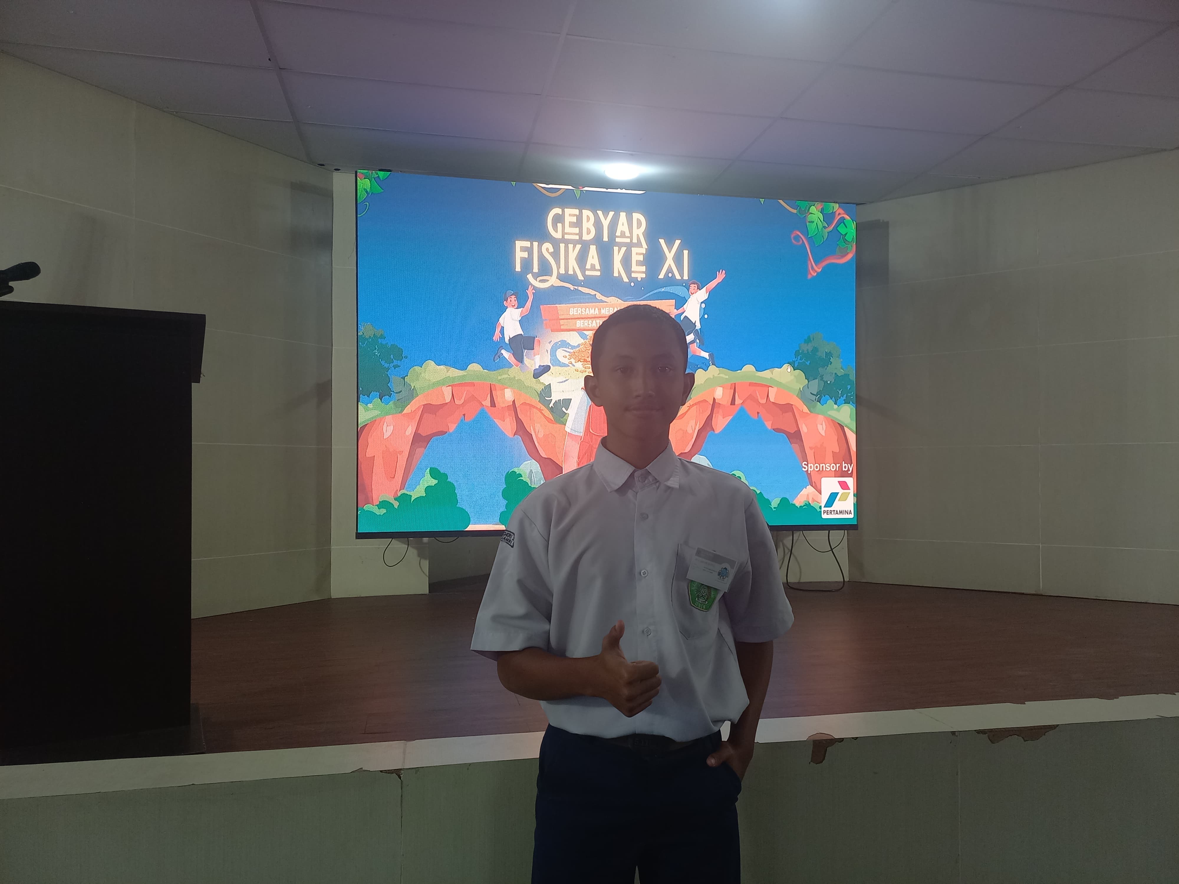 Rosyid Farros Marpaung Wakili MTsN 2 Kota Jambi dalam Ajang Gebyar Fisika XI di UIN STS Jambi