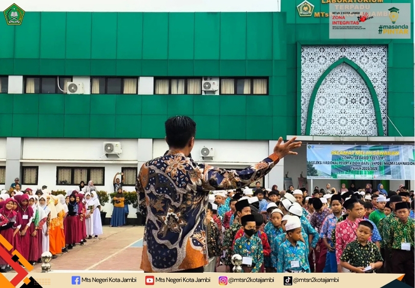 Tak Perlu Kertas, MTsN 2 Kota Jambi Lakukan Pendataan Siswa Baru Secara Online