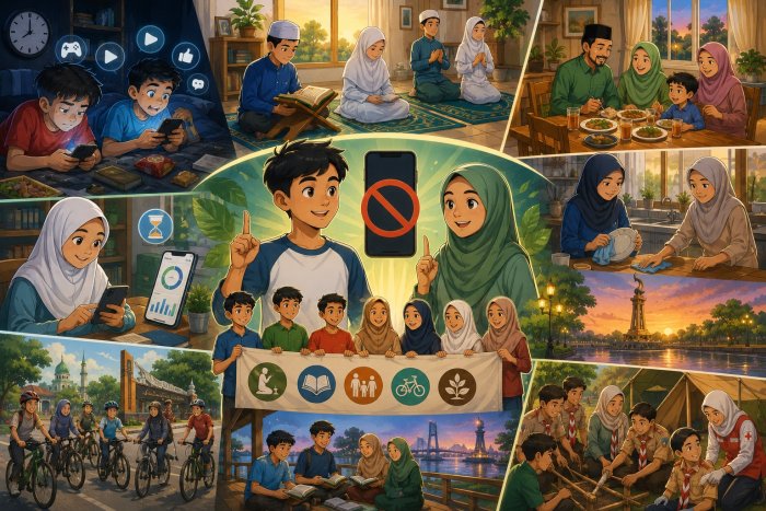 Bisa Gak Ya? Tantangan Kurangi Screen Time Selama Libur Semester