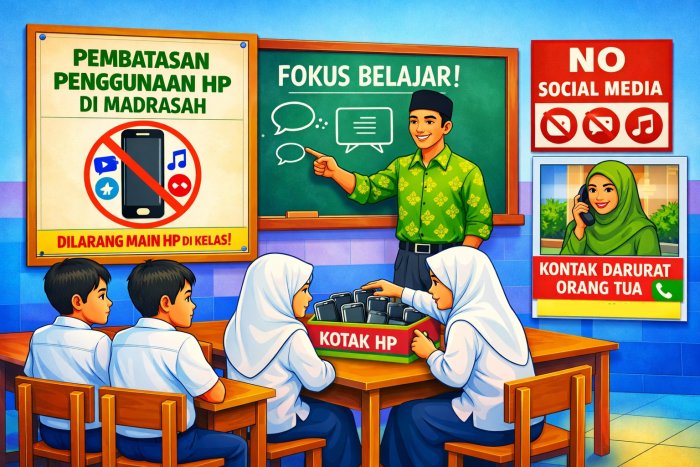 Menuju Kelas Minim Distraksi dengan Pembatasan Penggunaan Gawai di Madrasah Menuju Kelas Minim Distraksi dengan Pembatasan Penggunaan Gawai di Madrasah