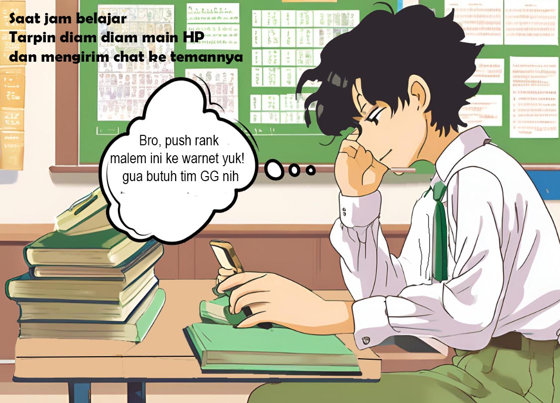 Komik Pintar: Pesan Tersesat di Jam Pelajaran